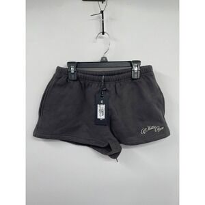 NWT White Fox Women's Lucky Thirteen Elsa Lounge Shorts Charcoal Size S